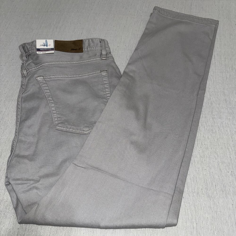johnnie-O Performance Pants Nickel Grey JMPA1470 (Hugo) Size 36x32 NWT Golf